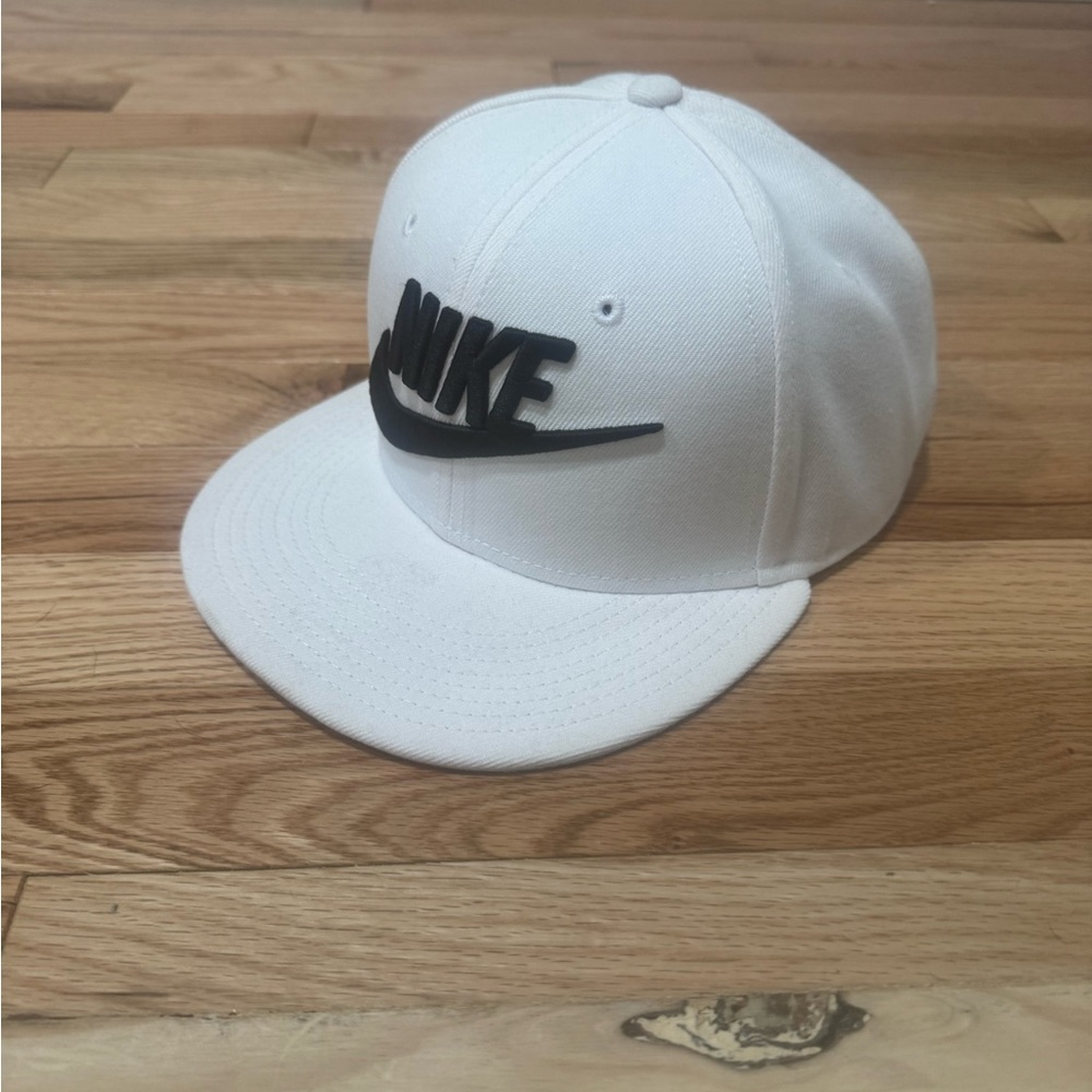 Nike White Cap with Black Logo